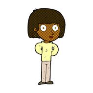 comic cartoon staring woman N8