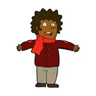 comic cartoon surprised man N27