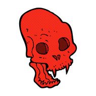 comic cartoon spooky vampire skull N2