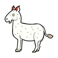 comic cartoon mule N2