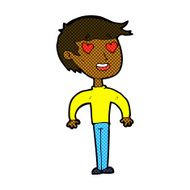 comic cartoon man in love N2