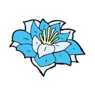 comic cartoon flower N60