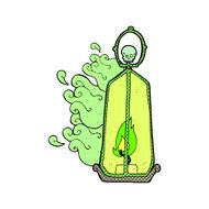 comic cartoon spooky lantern N6
