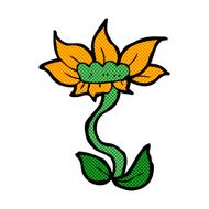 comic cartoon flower N62