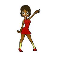 comic cartoon party girl N2