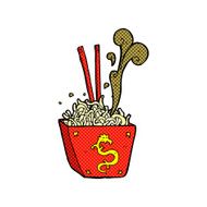 comic cartoon noodles in box N2