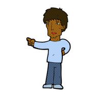 comic cartoon pointing man N17