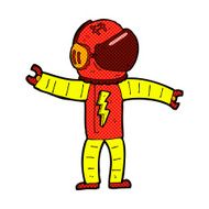 comic cartoon astronaut N24
