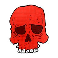 comic cartoon spooky skull N31