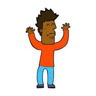 comic cartoon stressed man N12