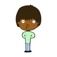 comic cartoon whistling boy N2
