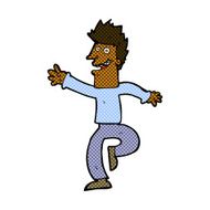 comic cartoon happy man N87
