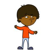 comic cartoon curious man N13