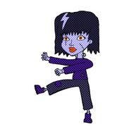 comic cartoon undead girl