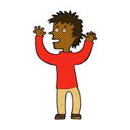 comic cartoon excited boy N24