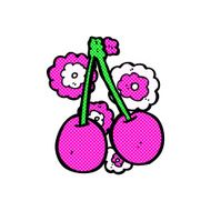 comic cartoon cherries N4