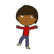 comic cartoon happy boy N45