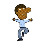 comic cartoon happy man N91