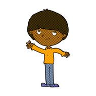 comic cartoon happy boy N47