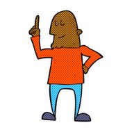 comic cartoon man pointing finger N2
