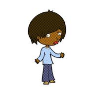 comic cartoon confused woman N18