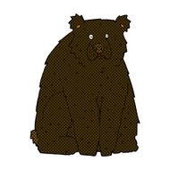 comic cartoon funny black bear N2