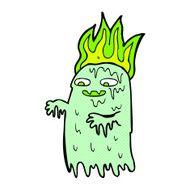 comic cartoon spooky ghost N10