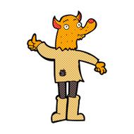 comic cartoon fox man N10