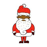 comic cartoon grumpy santa claus N2