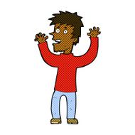 comic cartoon excited man N12