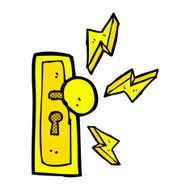 comic cartoon door knob N3