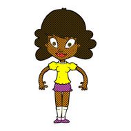 comic cartoon pretty woman N53