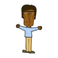 comic cartoon angry man N18