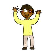 comic cartoon man with eyes popping out of head N2