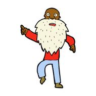 comic cartoon stressed old man N4