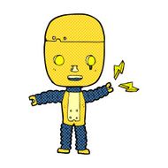 comic cartoon robot N36