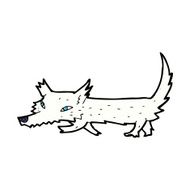 comic cartoon little wolf N10