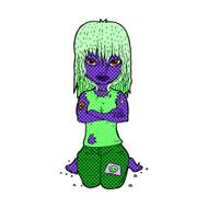 comic cartoon vampire girl N45