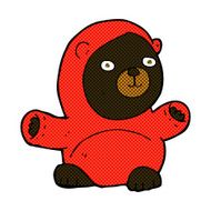 cute comic cartoon black bear N16