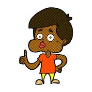 comic cartoon boy giving thumbs up N2