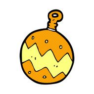 comic cartoon christmas bauble N2
