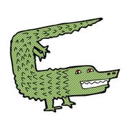 comic cartoon crocodile N8