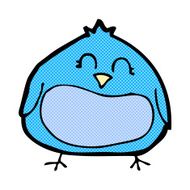 comic cartoon fat bird N4