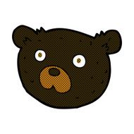 comic cartoon black bear N13