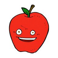 comic cartoon happy apple N3