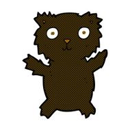 comic cartoon black bear N14