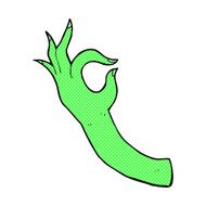 comic cartoon hand symbol N10