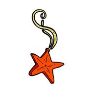 comic cartoon magic star necklace N2
