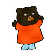 funny comic cartoon black bear N5