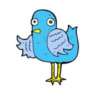 comic cartoon bird waving wing N2